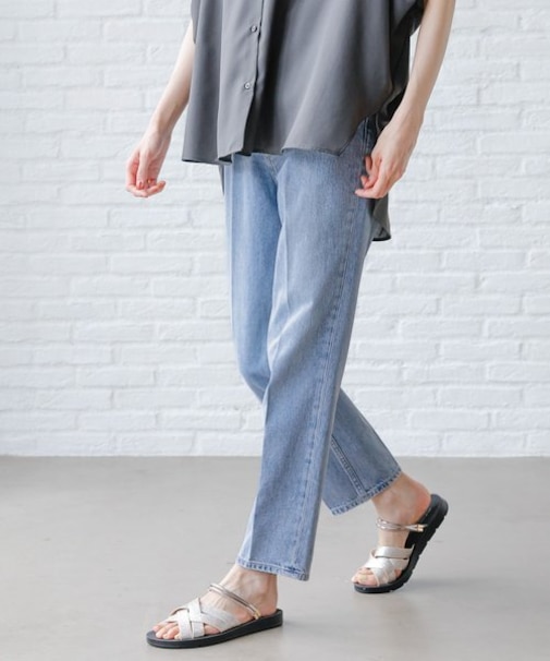GOODデニムテーパードパンツ/166175