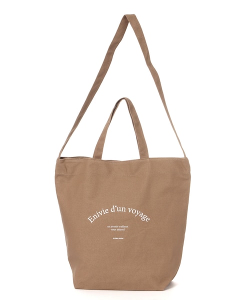 じゅん商品 シンプル2WAYロゴトート/174896｜グローバルワークの通販｜&mall