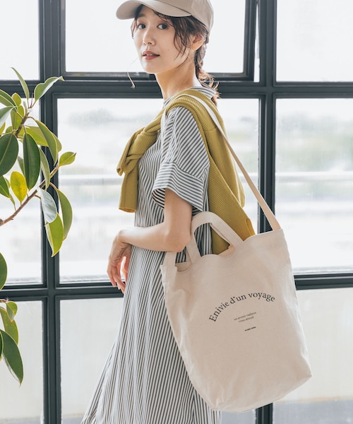 みみじになります。 シンプル2WAYロゴトート/174896｜グローバルワークの通販｜&mall