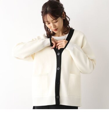 リッチライトニットVネックカーディガン