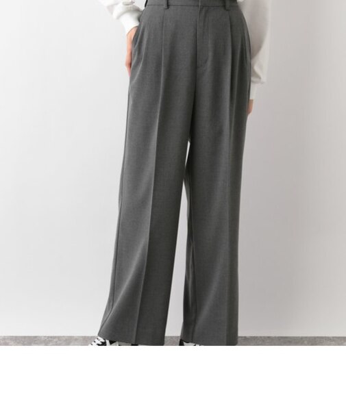 ウツクシルエットワイドパンツ