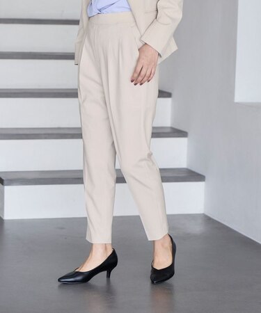 ウツクシルエットテーパードパンツ/970934