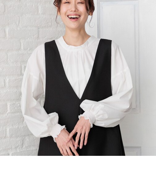 お手入れらくらく袖ボリューム長袖/975613