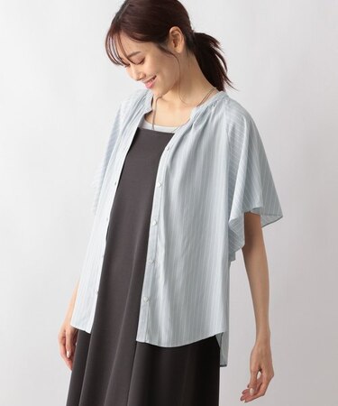 さらさらリラックスプリントブラウス半袖/987188