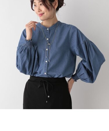 袖ボリュームデニムブラウス/990452