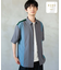 サラサマ快適シャツ/切り替え/半袖/992223