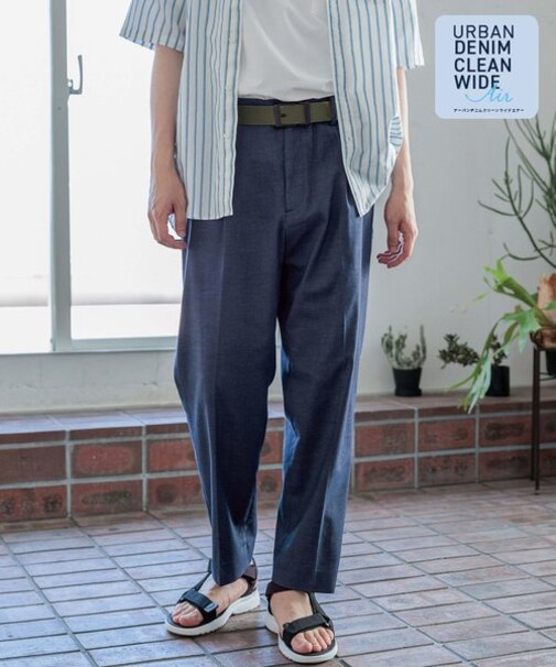 アーバンデニムクリーンワイドパンツ/AIR/996673
