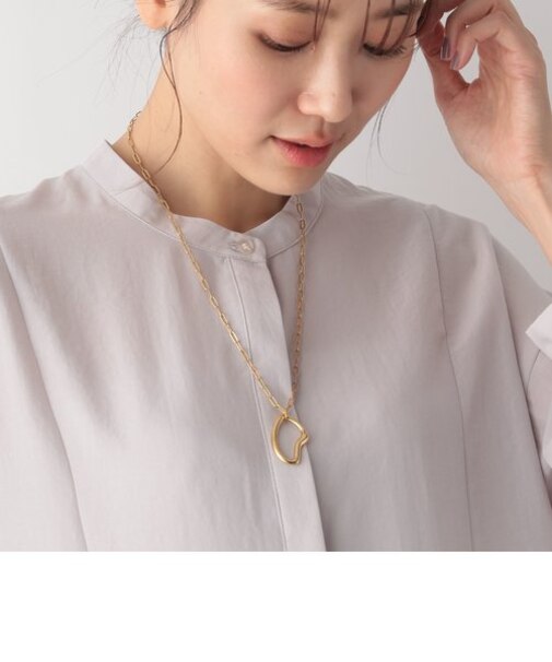 ステンレスワンポイントネックレス/110644