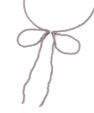 ビーズリボンネックレス/112938