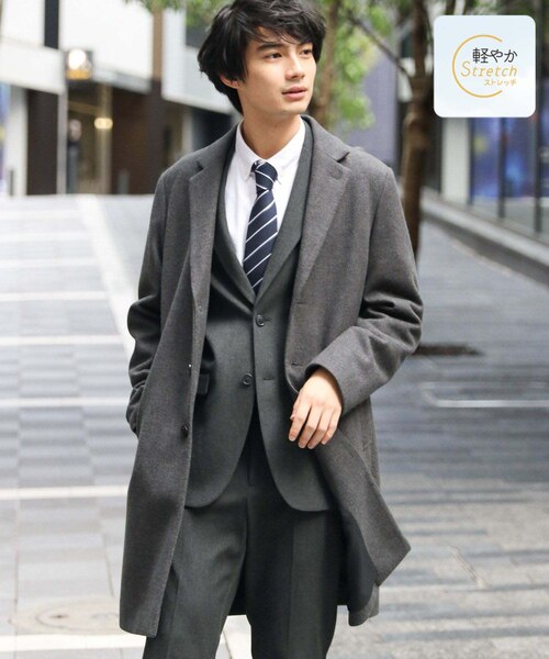 軽やかストレッチチェスターコート/115769｜グローバルワークの通販