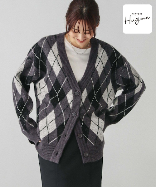 フワフワHug me柄カーディガン/115964｜グローバルワークの通販｜&mall
