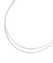 ステンレス二連チェーンネックレス/126692