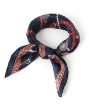  シルクプリントチビスカーフ/130520