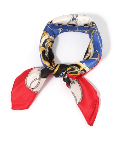  シルクプリントチビスカーフ/130520