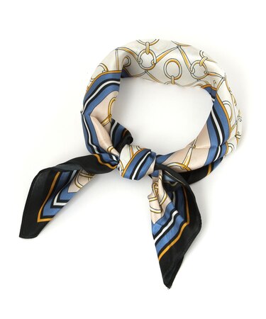  シルクプリントチビスカーフ/130520