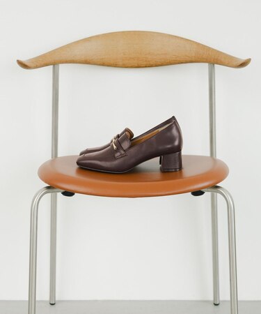 らくっションヒールローファー/136033