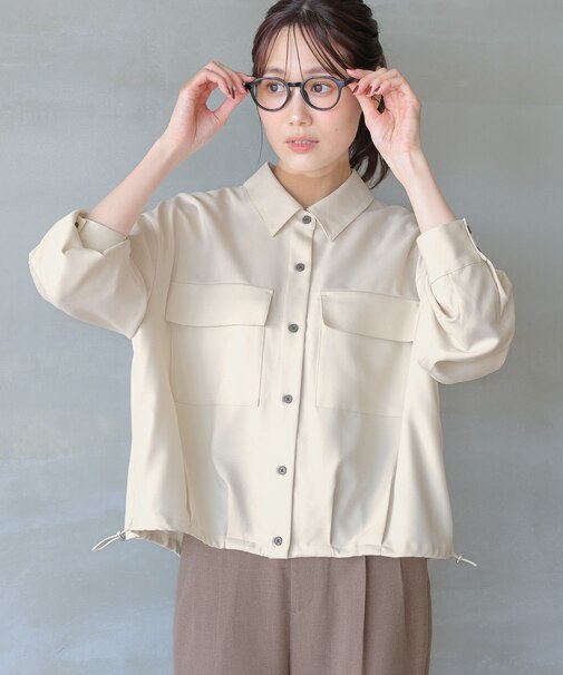 イージーケアクロップドシャツ/142265