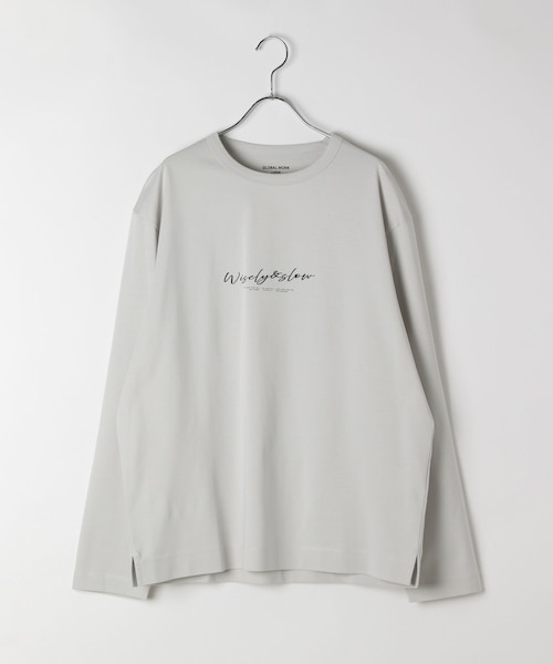 山芋さま購入 リッチクリーンTEEプリント/長袖/147181｜グローバルワークの