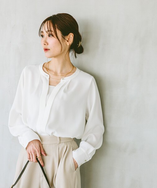 キレイつづく2WAYタックブラウス/147533
