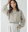 裏毛シフォンドッキングプルオーバー/147632