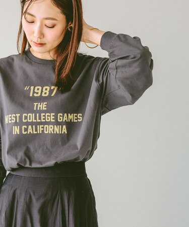 ヘビロッTEEワイドプリント長袖/147641