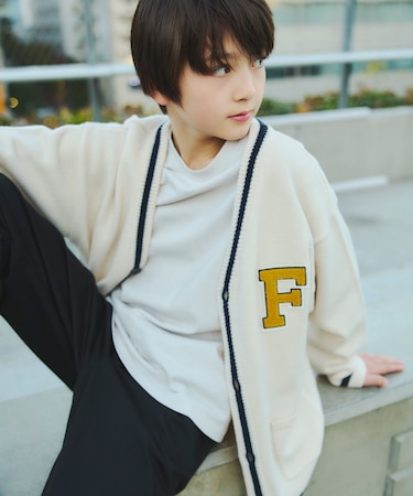 FILA/コラボワッペンカーディガン/キッズ/252062