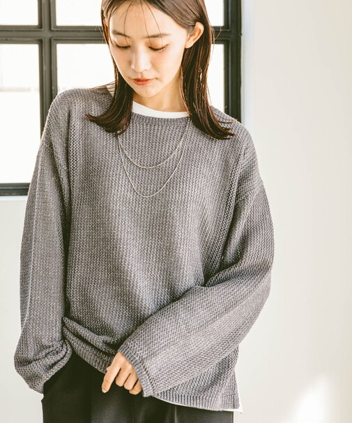 メッシュラメSETプルオーバー長袖/253296