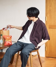 サラサマ快適シャツ/レギュラーカラー/半袖/286395