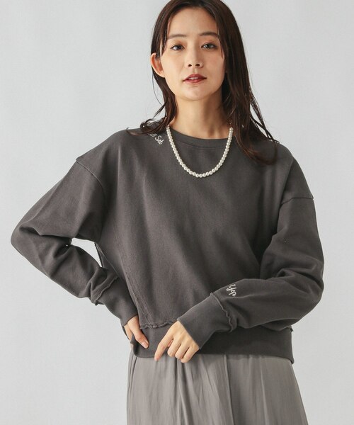 みる.　0830 裏毛レタード刺繍プルオーバー/289008｜グローバルワークの通販｜&mall