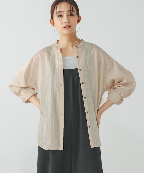 アソート柄シアーシャツ/288604