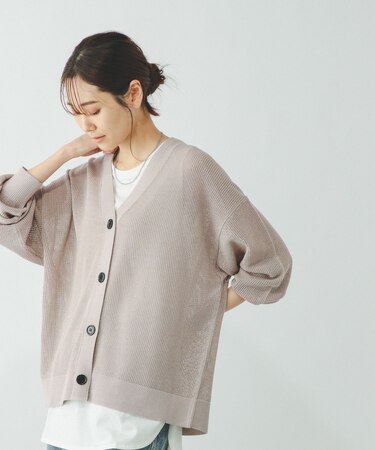 洗えるドライメッシュカーディガン/288080