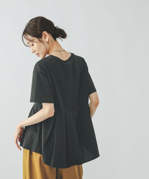 快適ペプラムプルオーバー半袖/289382