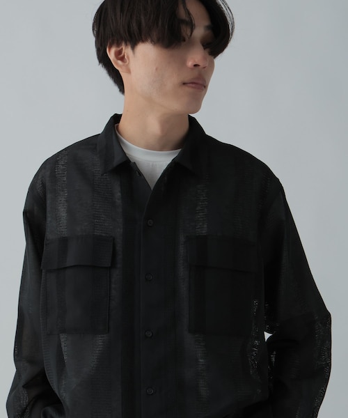 LAMB NAPPA /GOAT SUEDE LEATHER SHIRT/ラム ナッパ ゴートスエード
