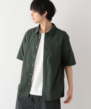 イージーケアリネンシャツ/半袖/319926