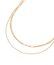 ステンレス二連ロングネックレス/321096