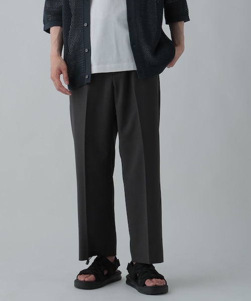 美品25SS ENCOMING サマー ツイード イージー パンツ 822P▲ 美品25SS ENCOMING サマー ツイード イージー パンツ 822P