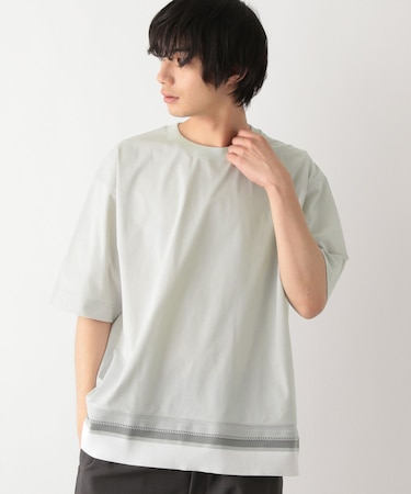 サラサラ快適DRYTシャツ/切り替え/半袖/323115