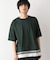 サラサラ快適DRYTシャツ/切り替え/半袖/323115