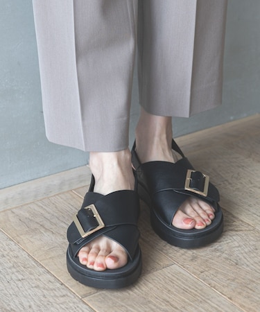 らくっションクロスベルトサンダル/327924