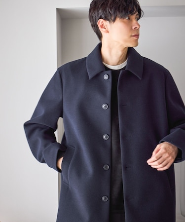 防風スマートショートステンカラーコート/451155