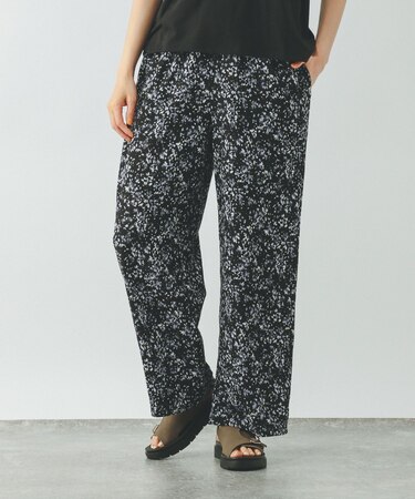 楊柳イージー柄パンツ/492315