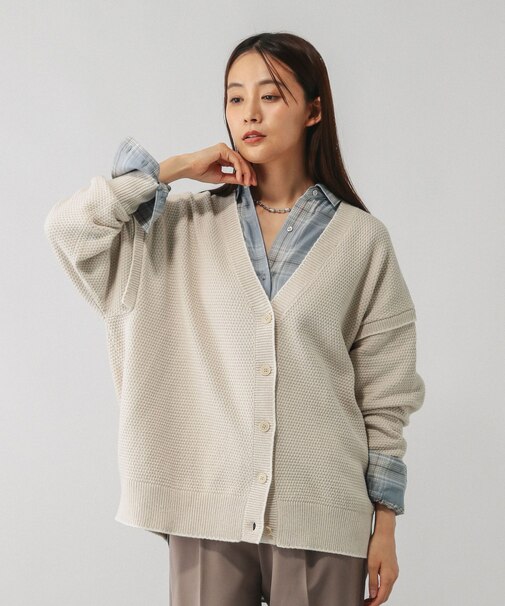 毛玉になりにくいステッチカーディガン/494140