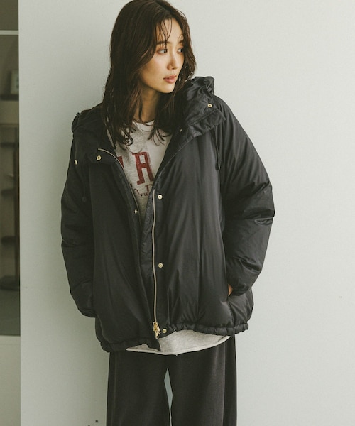 エアリュクスダウンフードブルゾン/495695｜グローバルワークの通販