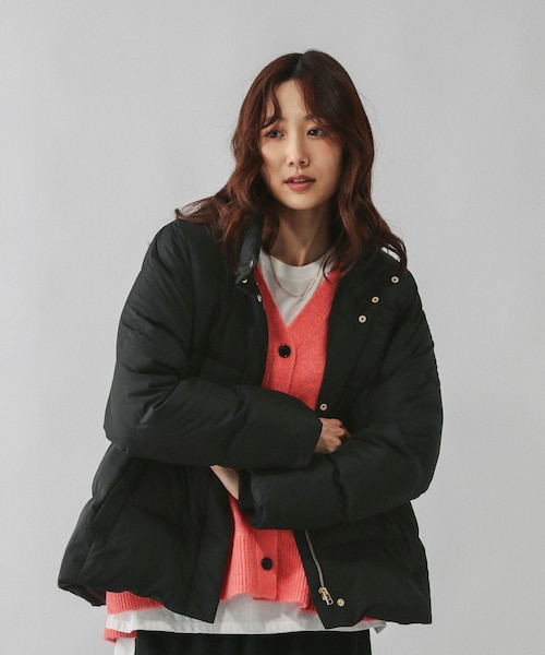 ウツクシルエット撥水ダウンブルゾン/497167■黒■M ウツクシルエット撥水ダウンブルゾン/497167｜グローバルワークの通販