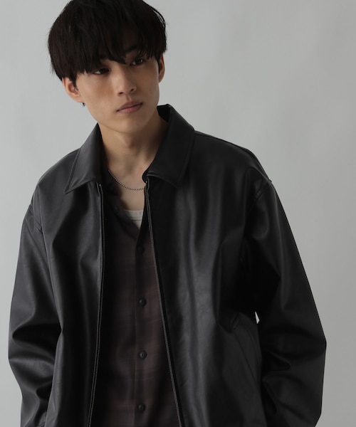フェイクレザーブルゾン/CLEAN MODE/498086｜グローバルワークの通販