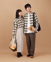 やわらかリッチネルレギュラーシャツ/498079