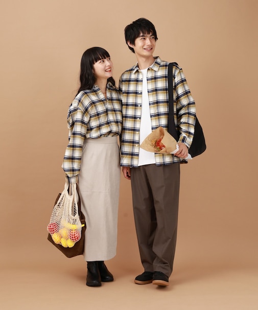 やわらかリッチネルレギュラーシャツ/498079