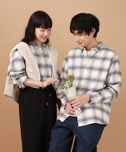 やわらかリッチネルレギュラーシャツ/498079