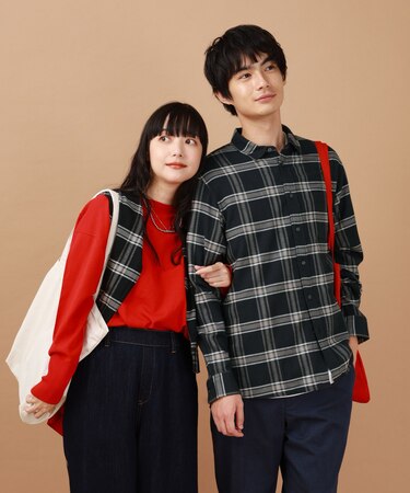 やわらかリッチネルレギュラーシャツ/498079