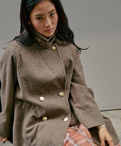 軽やかストレッチ襟2WAYコート/499666｜グローバルワークの通販｜&mall